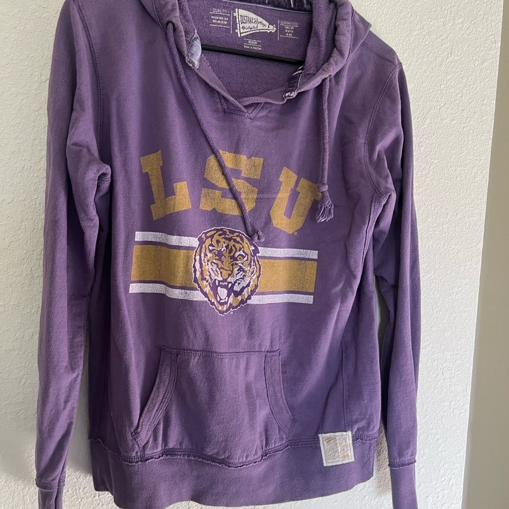 Purple LSU Hoodie with Tiger Logo